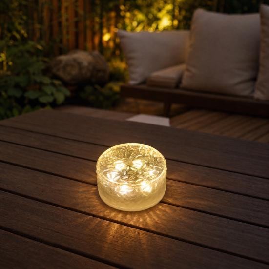 Yousheng Solar Deck Light, Outdoor Solar Step Light, Waterproof LED Solar Light for Outdoor Stairs Garden Patio Yard