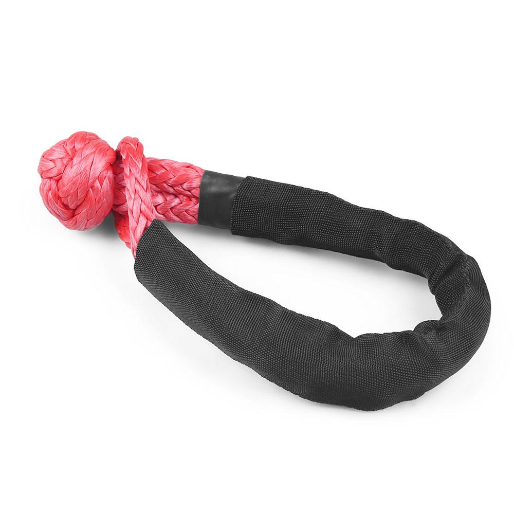 

17 тонн, 37 400 фунтов, мягкая скоба Atv UTV Буксирный крюк для прицепа U-образный крюк Веревочный узел лебедки Полиэтиленовый канат Спасательная установка Переоборудование Самоспасение