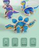 DIY Magnetic Wooden Dinosaur 3D Puzzle Blocks - Educational Toy for Children