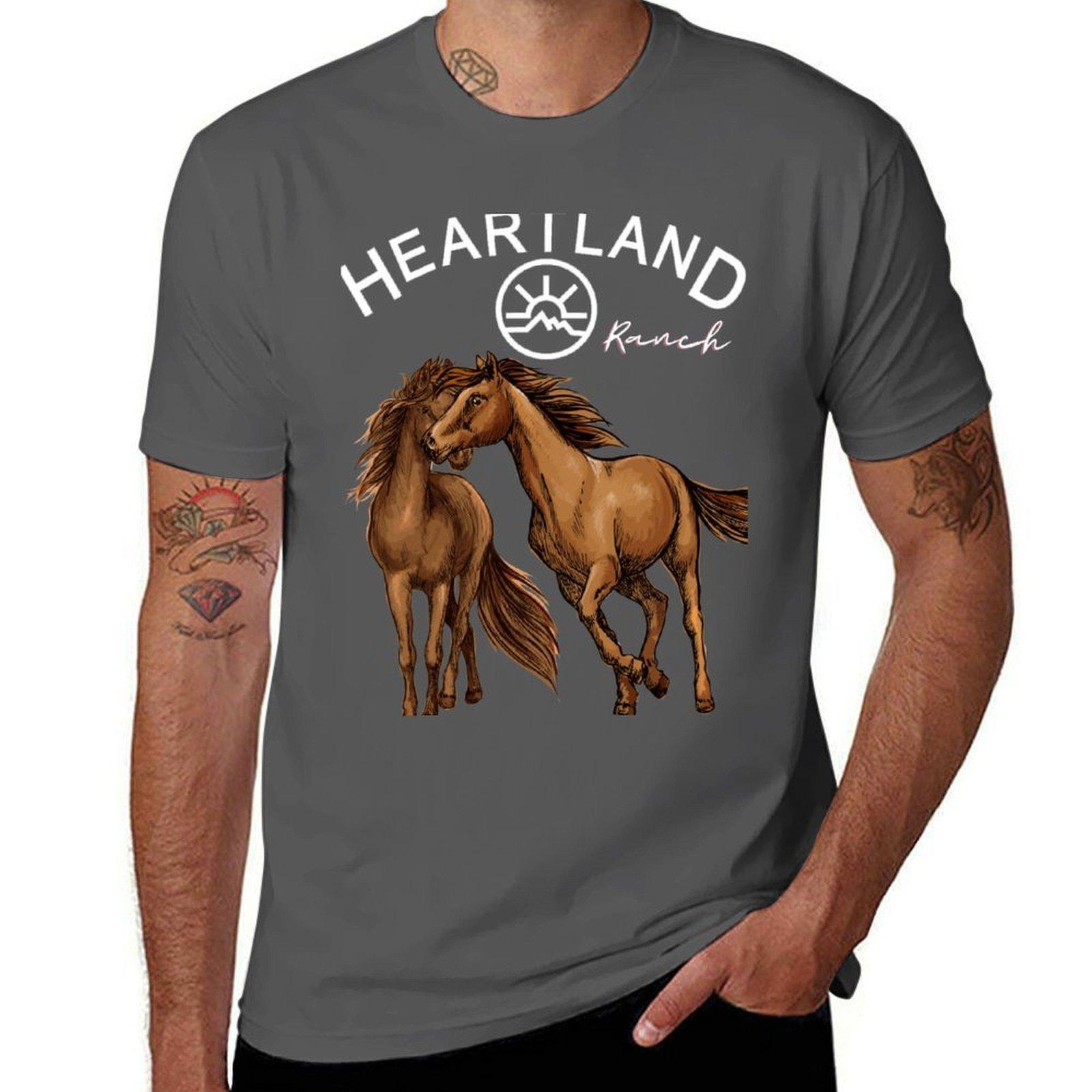 Heartland Ranch, Heartland Horse T-Shirt man t shirts for men man t shirts for men casual T-Shirt 4XL