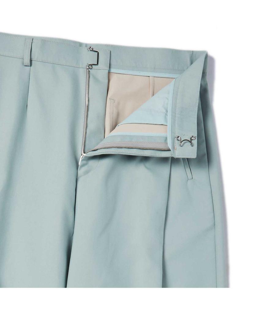 BEYOND CLOSET [Collection Line] Archive Double Face Fabric Stitch Detail Cotton Pants Sky Blue
