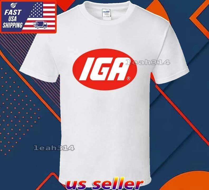New Shirt IGA Logo T-Shirt Funny American Usa Unisex Size S-5XL