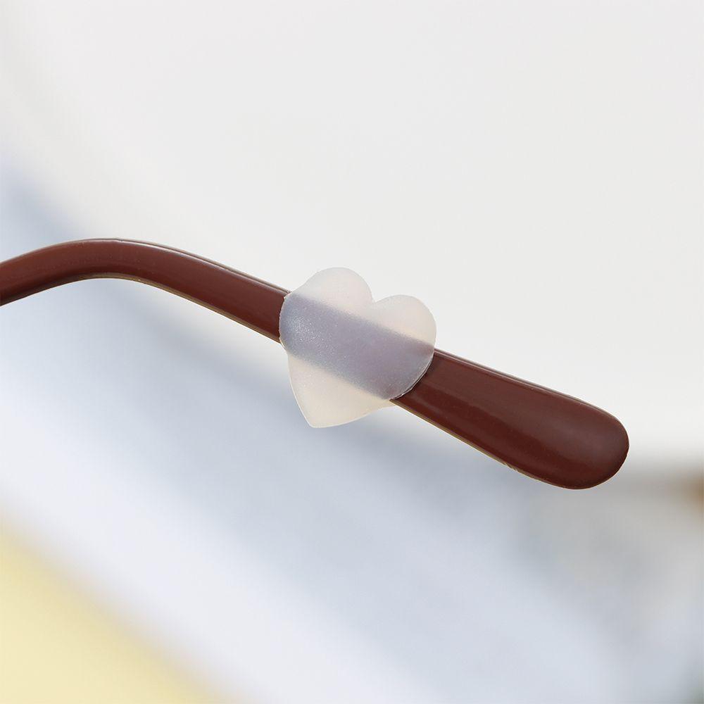 Holder Silicone Anti-Slip Heart Ear Grip Hooks Sports Temple Tips Glasses Straps Ear Hooks