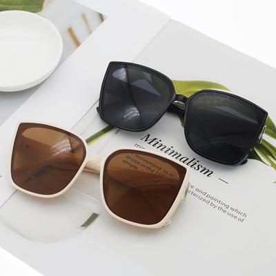 Sunglasses Female Big Frame Star Sunglasses Show Face Tide Driving Uv Protection Couple Glasses