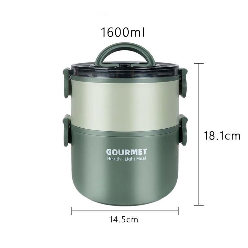 Qianxing 304 Stainless Steel PP Layered Lunch Box