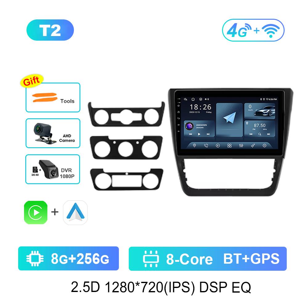 10 Inch Car Radio Multimedia Player for SKODA Yeti 5L 2009 - 2014 GPS Navi Android OS 4G Bluetooth WiFi  DSP Stereo Auto Tools