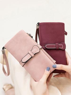 Women's Wallet Fashion Long PU Leather High Quality Card Seat Classic Women's Wallet Large Capacity Zipper Wallet