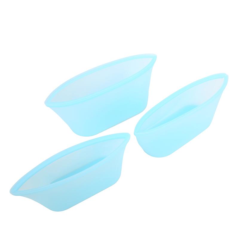 3 Pcs/set Silicone Crisper Food Storage Containers Refrigerator Freezer Storage Bags Reusable Self Sealing Pouch