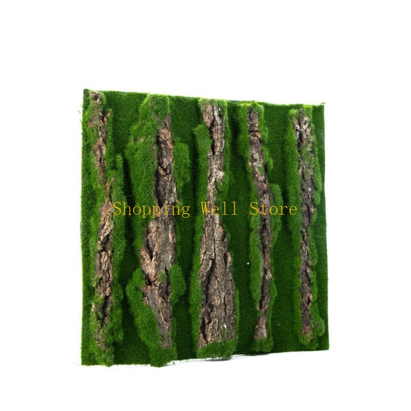 

KX4B Natural Tree Bark Artificial Moss Backdrop Sheet For Terrariums Landscape Sheet
