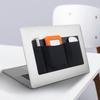 Lacdo Maus-Halter für Externe Festplatte Laptop-Tasche Organizer mit Taschen und Aufbewahrungshülle für und Schwarze 3-Taschen-Laptops, Selbstklebende Laufwerk/SSD