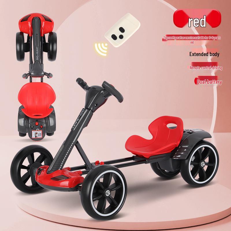 Foldable Electric Go-Kart for Kids, Ages 2-6 – Portable, No Assembly Required