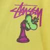 STUSSY Back print Long sleeve T-shirt L yellow Ron T Men's Used