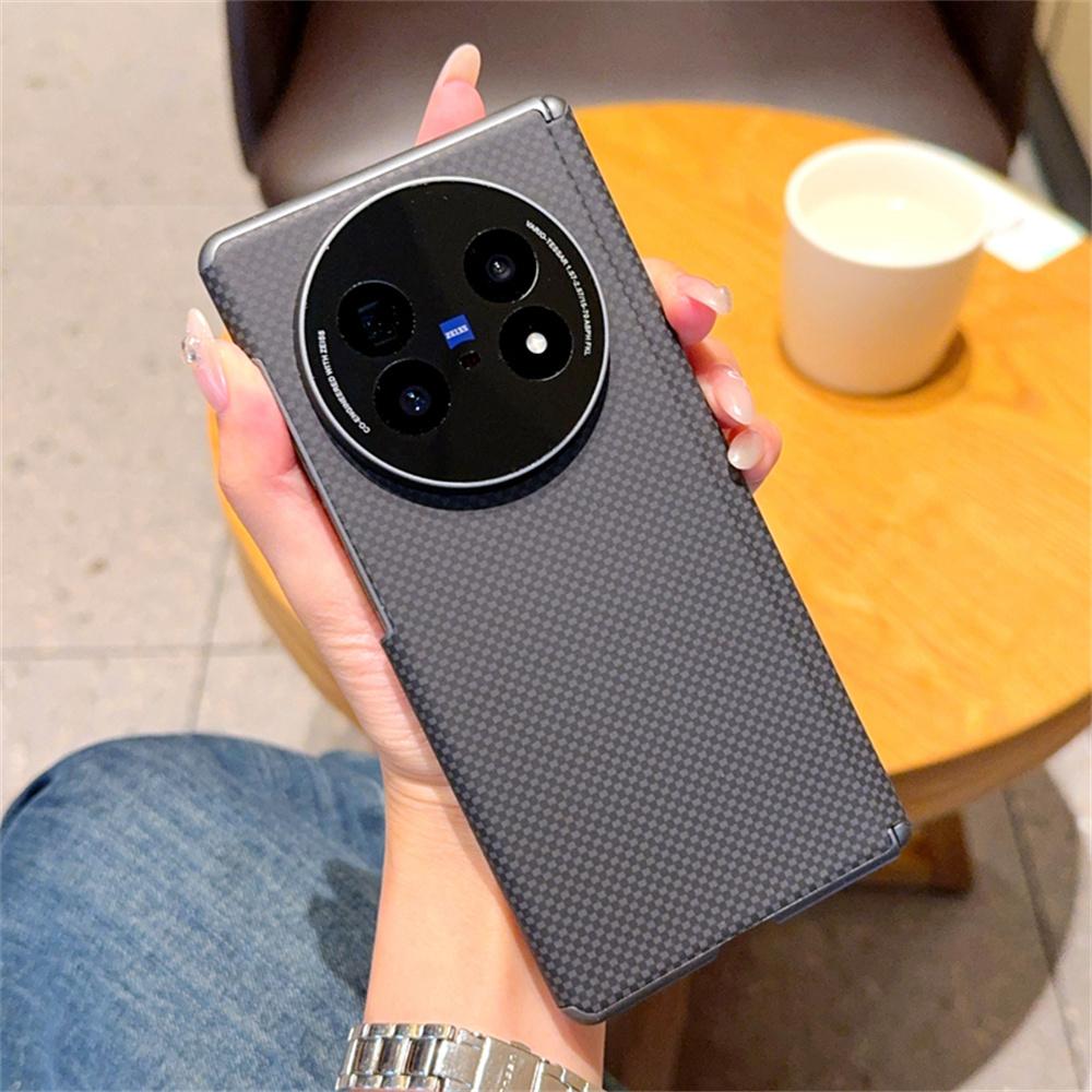 Fashion Solid Color Phone Case For VIVO X Fold 5 PC Hard Shell Double Axis Fold5 Protective (Only Back Cover)