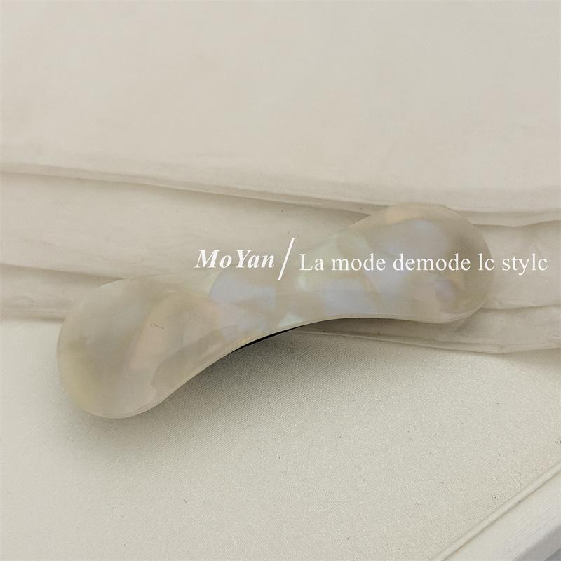 Korean Acetic Acid Hairpin Barrettes Advanced Sense Disc Hair Spring Clip for Women
