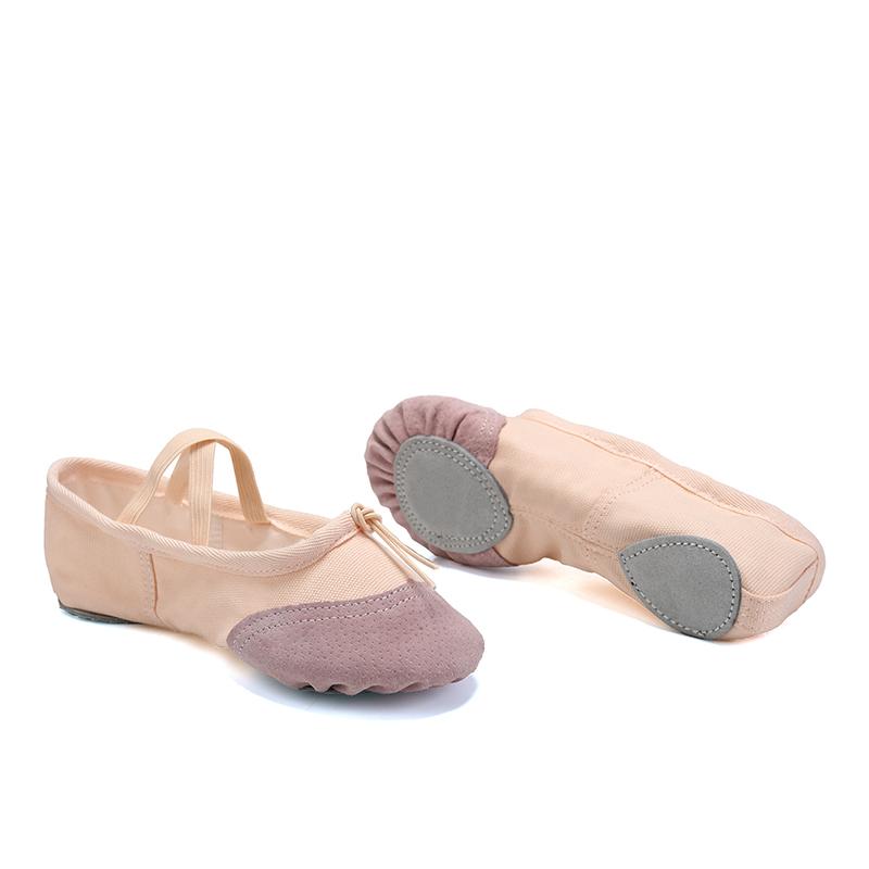Girls Ballet Dance Shoes Adult Soft Canvas Dance Shoes Women Ballerina Practice Shoes