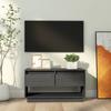 Day and Night - Day and Night Solid Gray Pine Wood TV Cabinet 74x34x40 Cm