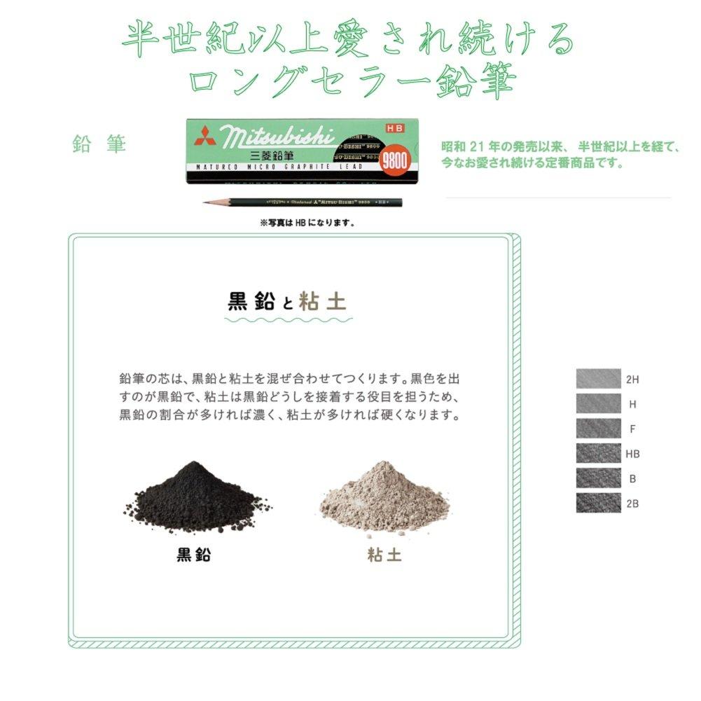 Mitsubishi Pencil HB Office Pencils 9800 12 Pack K9800HB