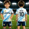 Special Edition Messi 10 Football Jersey Tee Shorts Set Women Men Harajuku Argentina Fan Shirt and Shorts Summer Kid 2 Piece Set