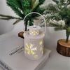 Vintage Christmas Lanterns with LED Light Festive Candle Decor for Home Party Stylish Christmas Hanging Lanterns
