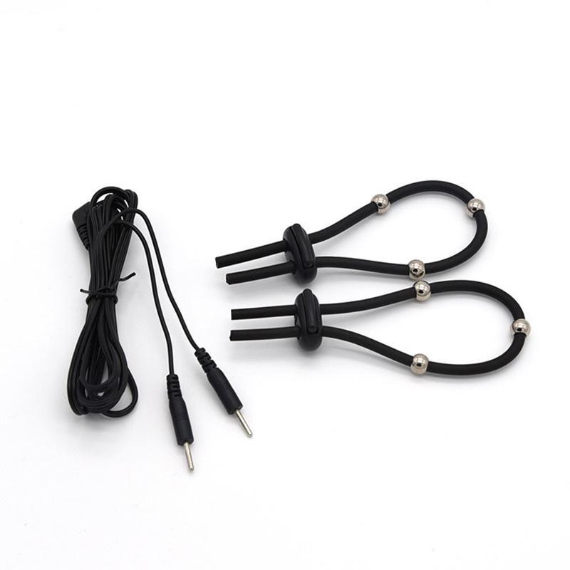 Electric Shock Sex Toys Penis Ring Masturbator,Electro Stimulation Bdsm Glans Trainer Cock Cage,Estim Urethral Catheter Sounds