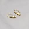 Cold Feng Shui Drop Gold Design Stud Earrings, Exquisite And Small Hong Kong Style Earrings