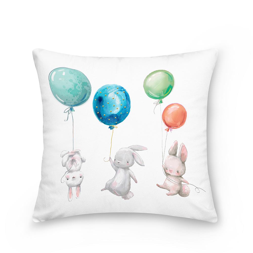 Домашний декор пасхальная мультяшная подушка с милым кроликом и принтом подушка подушка Funda de almohada 40X40CM 595₽