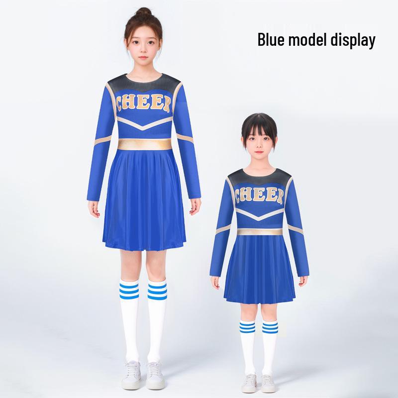 Three-Color Cheerleading Cosplay Skirt Baby Costume