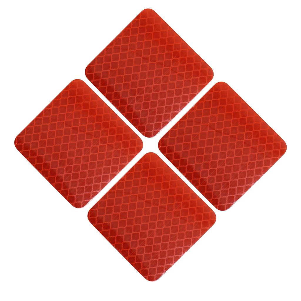 uxcell Car Sticker Safety Warning Tape Reflector Decal 5x5cm Red