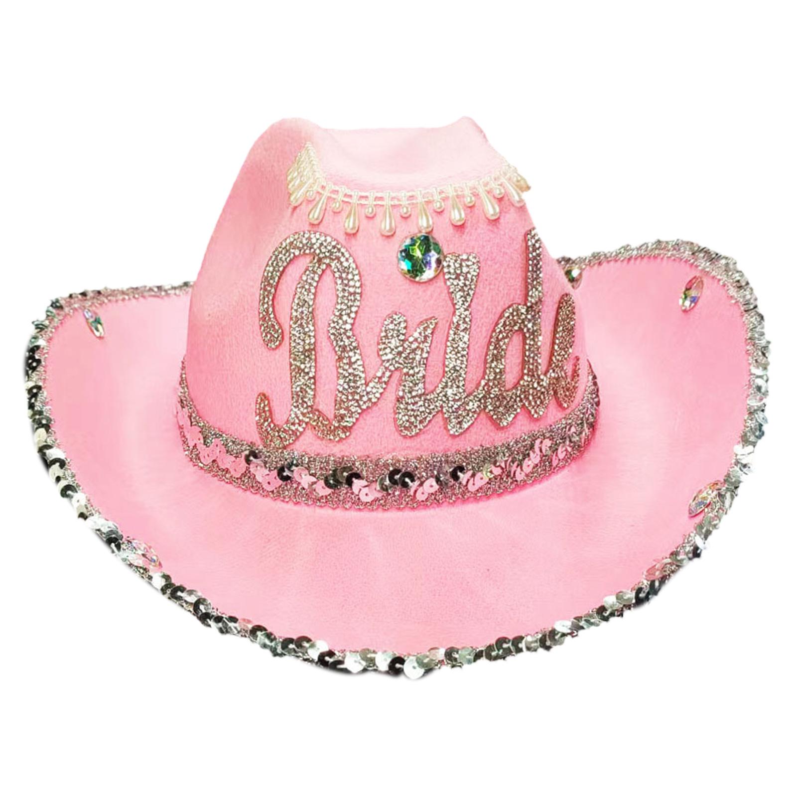 

Приголомшливий ковбойський капелюх Західний капелюх ковбойки для жінок Реквізит для фото дівчини Мерехтливі блискітки для нічного клубу Бар Танці 5