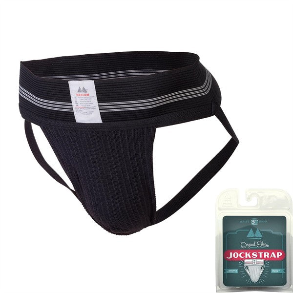 Jockstrap Original Waist 3 Band Black - MM Edition Jockstrap - JockStrap