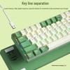 BOW Hot-Swappable Wired Mechanical Keyboard - Universal Compact Gaming with Small Red/Brown Switches, 68 Keys