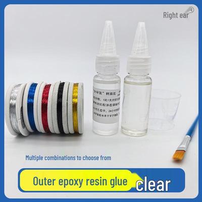 DIY Fishing Rod Epoxy Resin Guide Ring Glue – Transparent Binding Line Modification Accessory