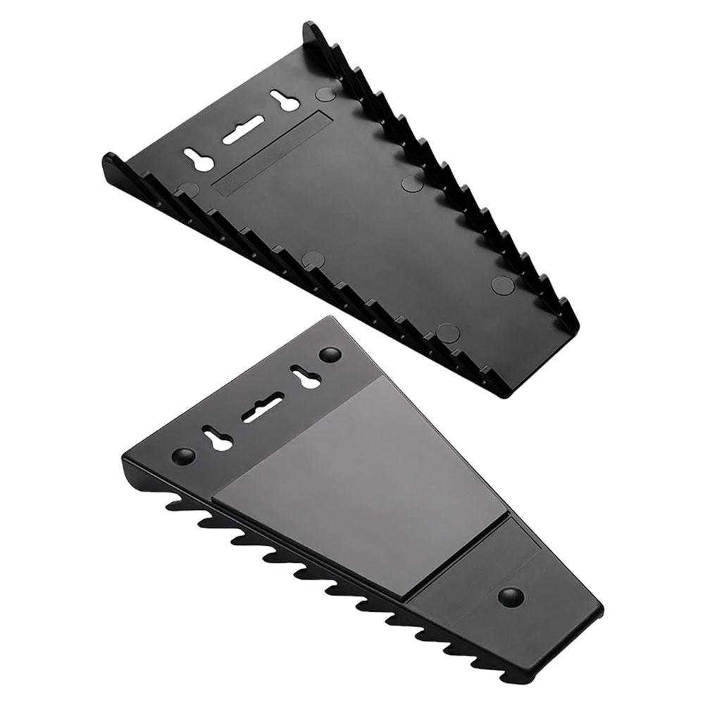 1/2Pcs Wrench Organizer Plastic Spanner Holder Tools Tray Wrench Storage Rack Magnetic Spanner Storage Tool Garage Wrenches Tray