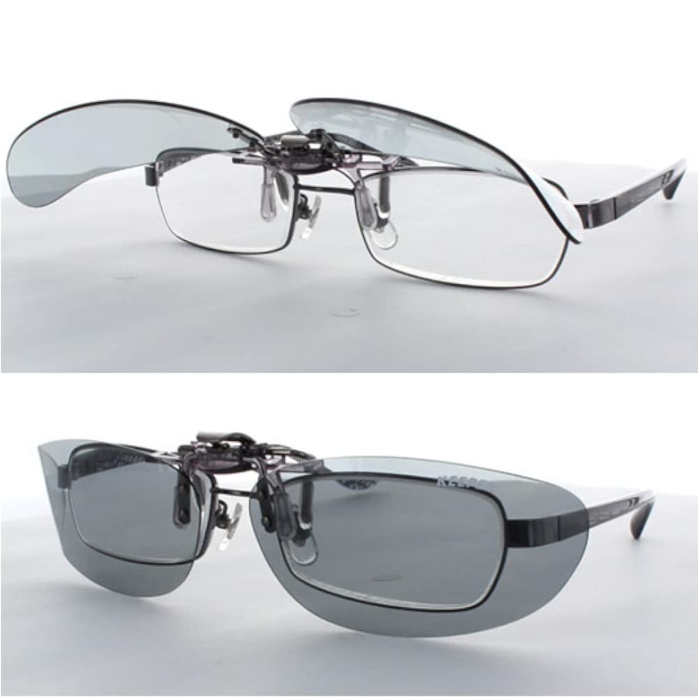 Keeper, hergestellt in Japan, polarisierte Schürze, Clip-Typ, Sonnenbrille zum Überziehen, UV-Schutz, ultraleicht, Flip-Typ, groß, cool, SM 9323 [cliponkeeper]