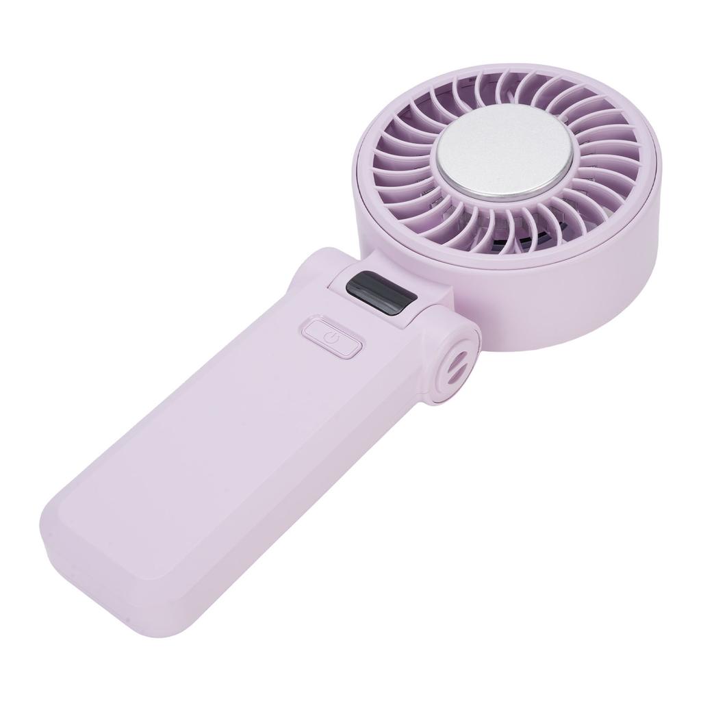 Foldable Handheld Fan 5 Speed Digital Display Quiet   Lasting Running   Fan with Lanyard for Daily Use Outdoor