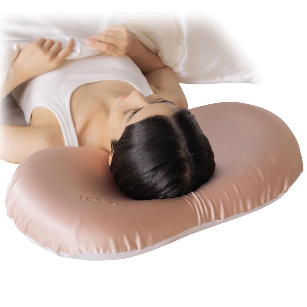 Raw Silk Hair Care Pillow hair from and static electricity for smooth morning 30 momme premium silk pillow cover included x 30 SILQA® "Protects