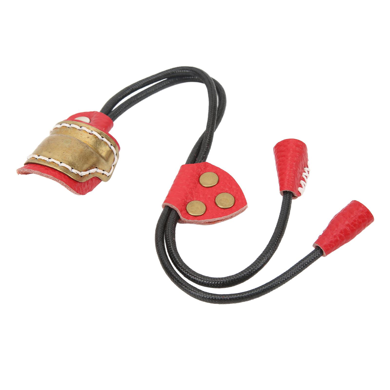 

Archery Fingers Guard Protector Brass and Leather Archery Thumb Ring for Traditional Archery