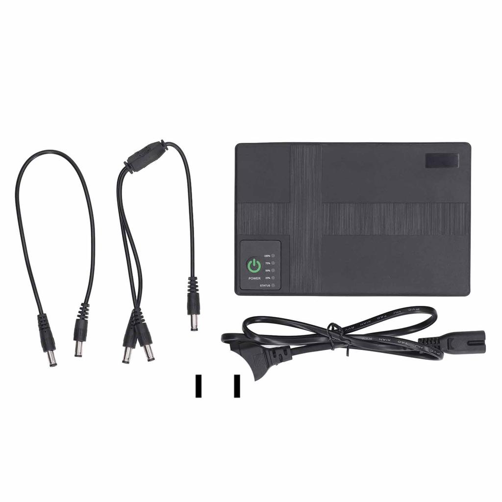 UPS Battery Backup 10400mAh 5V 9V 12V 2A POE 15V 24V 1A Output Uninterruptible Power Supply 85-265V EU Plug