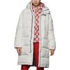 FILA Long Warm Hooded Down Jacket Unisex outerwear White FS2DJC4002X-OWH