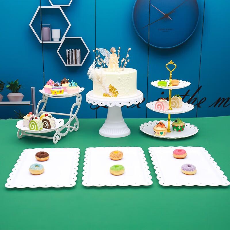 Europäischer Stil Doppelschichtiger Dessert-Präsentationsständer