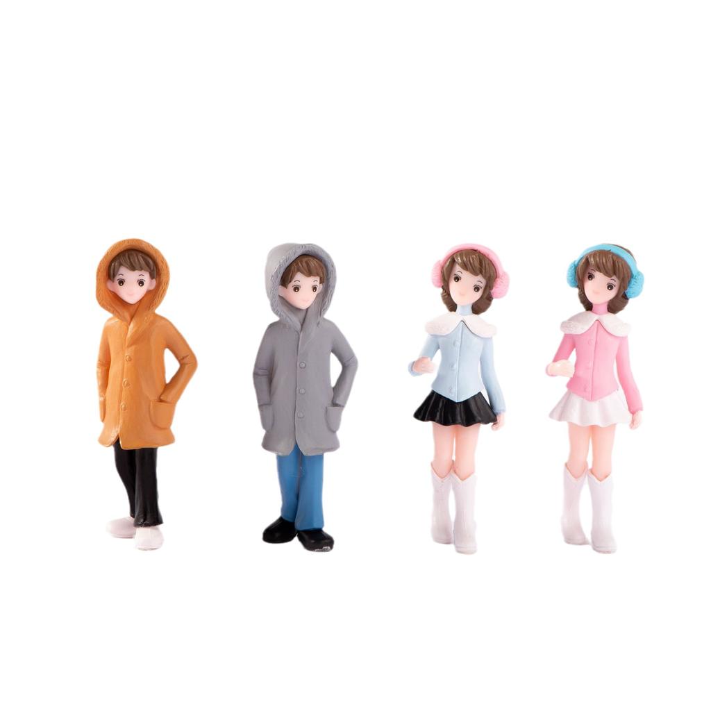 Micro Landscape Decoration Cartoon Cute Girl Boy Couple Doll Hand Table Decoration Valentine's Day Gift
