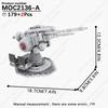 MOOXI Star Wars Mech Veicolo Cannone Carro Armato Armi Nave da Trasporto Soldati Modello Mattoncini Fai da Te Blocchi da Costruzione Assemblati Giocattolo per Bambini