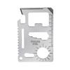 Practical Survival Pocket Tool 11-in-1 Lifesaving Card Stainless Steel Knife Opener Can Opener with Scale for Camping