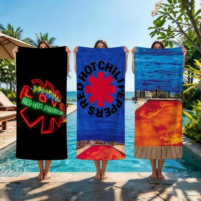 R-Red Hot C-Chili Californication Towel Beach Towel Oversized Quick Dry Towel Absorbent Soft Swim BeachTowels for Men Women