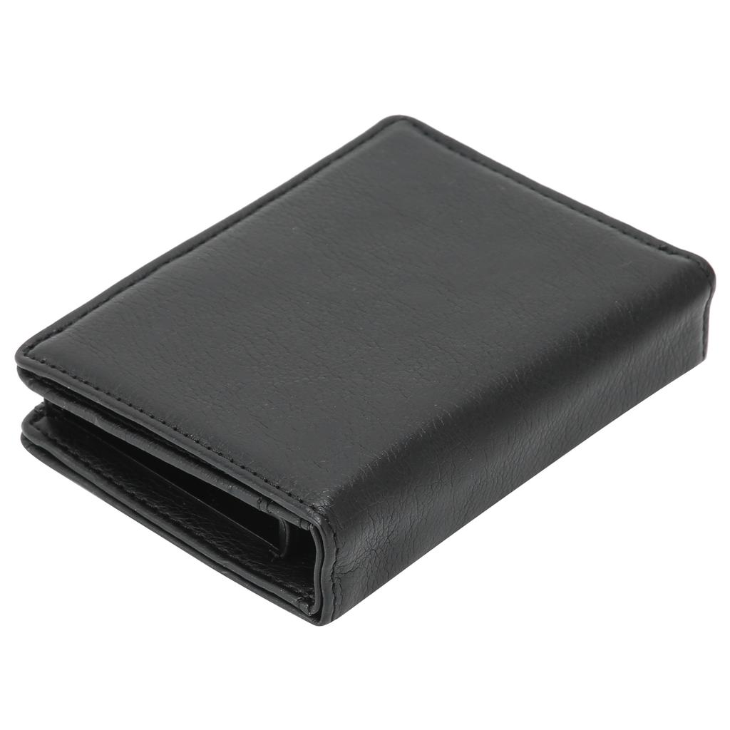 Business Name Card Holder Leather Multi Card Case Bag Wallet for Men and Women GiftBlack x‑54#
