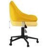 Dining Room Chair Swivel Mustard Yellow Velvet