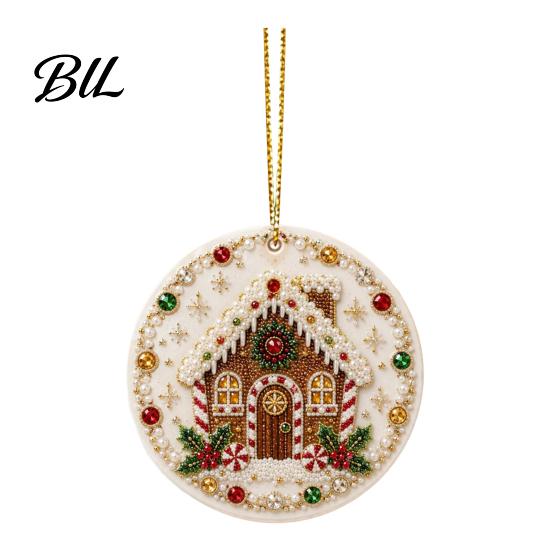 Decorative Acrylic Piece Christmas Hanging Ornament, Double Side Printed Unique Holiday Gift Tree Decor Pendant, Festive Home Decoration Animal