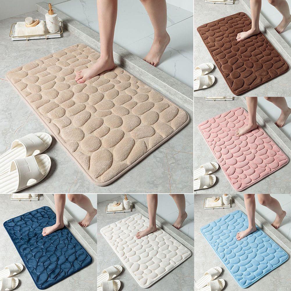 

Коврик для ванной Pebble Carpets Супермягкий Стираемый 40*60см светло-синий