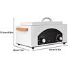 300W Hochtemperatur-Metallwerkzeug-Reinigungsbox mit Timer SPA Maniküre Pediküre Salon Friseur Autoklaven Sterilisatoren für diverse Beauty-Haar-Nagel (Weiß)