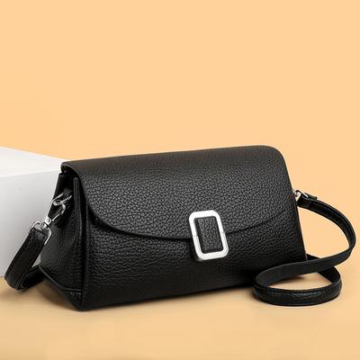Jednoduchá dámská taška, taška přes jedno rameno, módní PU měkká kožená taška pod paži, trendy ruční crossbody taška